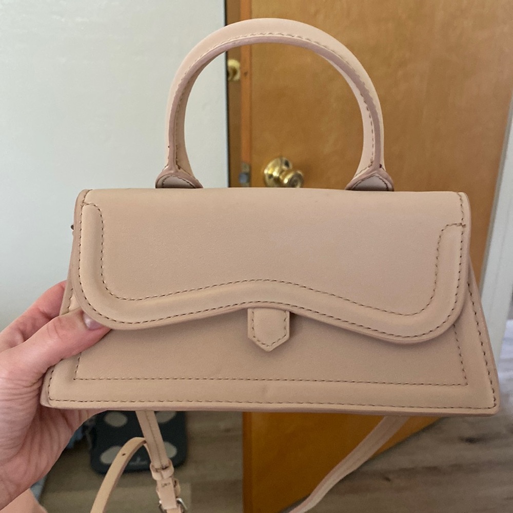 Zara beige city mini bag